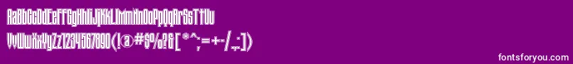 Tauerninlinectt Font – White Fonts on Purple Background