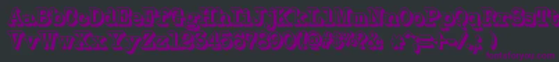 NeobulletinExtruded Font – Purple Fonts on Black Background
