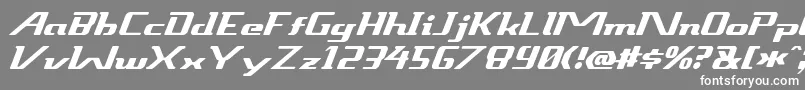 Sneakout Font – White Fonts on Gray Background