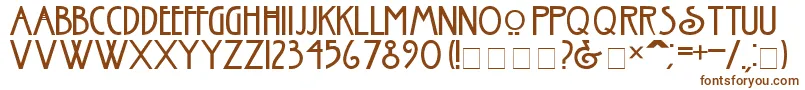 Old Font – Brown Fonts on White Background