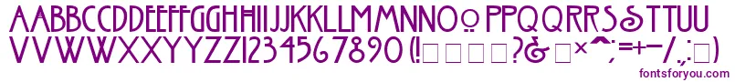 Old Font – Purple Fonts on White Background