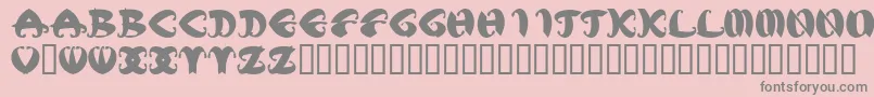 MstkElegbold1 Font – Gray Fonts on Pink Background