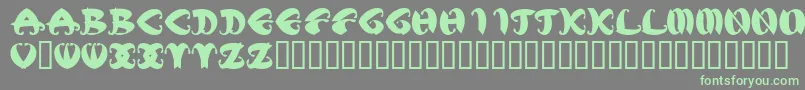 MstkElegbold1 Font – Green Fonts on Gray Background