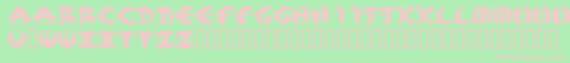 MstkElegbold1 Font – Pink Fonts on Green Background