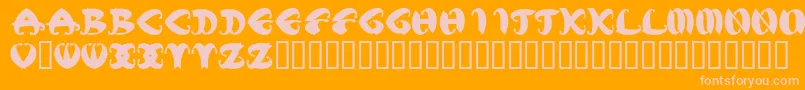 MstkElegbold1 Font – Pink Fonts on Orange Background