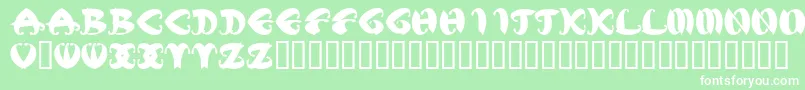 MstkElegbold1 Font – White Fonts on Green Background