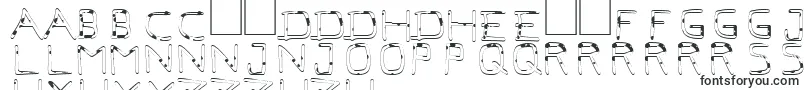 フォントPfVeryverybadfont7Liquid – アルバニアの文字