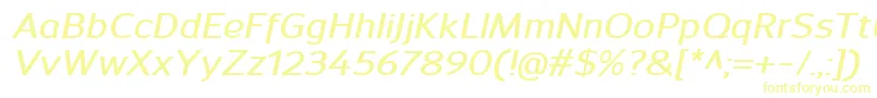 SavileDemibolditalic Font – Yellow Fonts