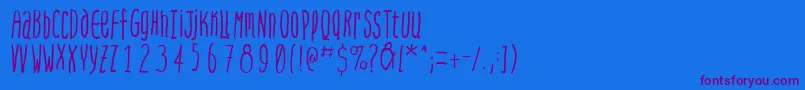 Steepquickhand-fontti – violetit fontit sinisellä taustalla