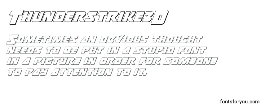 Schriftart Thunderstrike3D