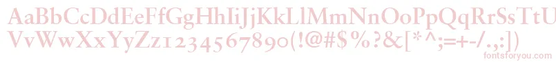 SabonBoldOldstyleFigures Font – Pink Fonts on White Background
