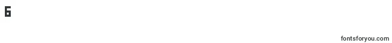 フォントPixelatedPrincess – フォント数字6