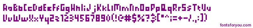 PixelatedPrincess Font – Purple Fonts on White Background