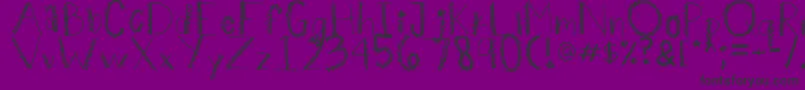 Spiiikey Font – Black Fonts on Purple Background