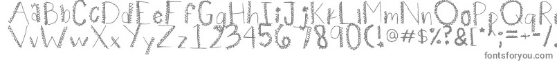 Spiiikey Font – Gray Fonts on White Background
