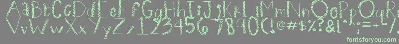Spiiikey Font – Green Fonts on Gray Background