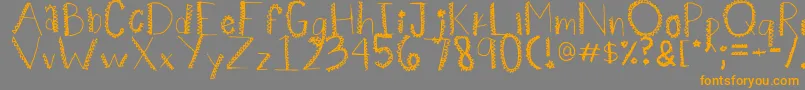 Spiiikey Font – Orange Fonts on Gray Background