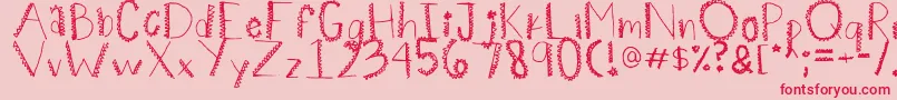 Spiiikey Font – Red Fonts on Pink Background