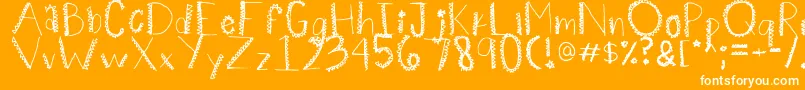 Spiiikey Font – White Fonts on Orange Background