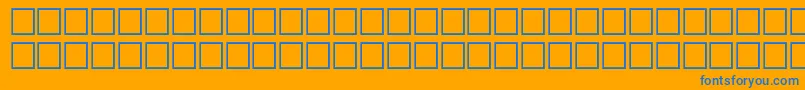 Americana Font – Blue Fonts on Orange Background