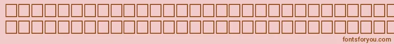 Americana Font – Brown Fonts on Pink Background