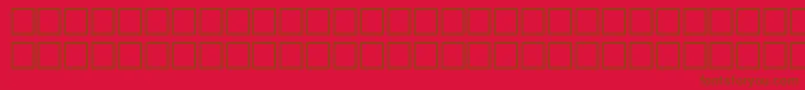 Americana Font – Brown Fonts on Red Background