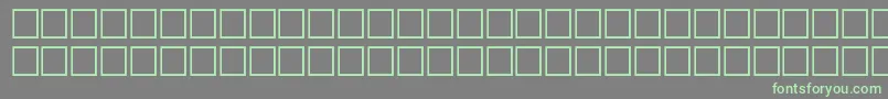 Americana Font – Green Fonts on Gray Background