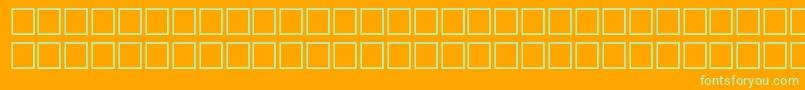 Americana Font – Green Fonts on Orange Background