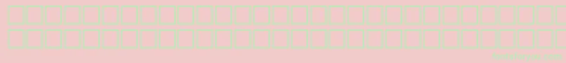 Americana Font – Green Fonts on Pink Background