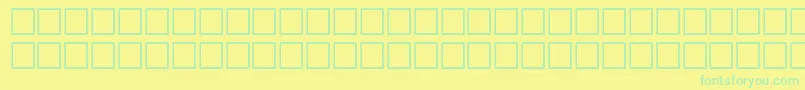 Americana Font – Green Fonts on Yellow Background