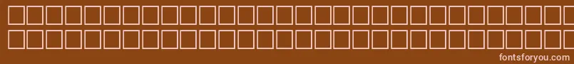 Americana Font – Pink Fonts on Brown Background