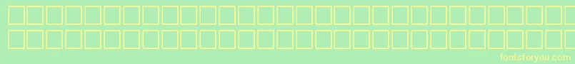 Americana Font – Yellow Fonts on Green Background