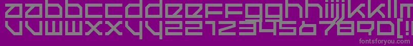 QuerRegular-Schriftart – Graue Schriften auf violettem Hintergrund