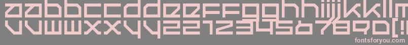 QuerRegular Font – Pink Fonts on Gray Background