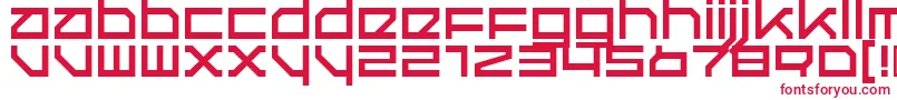 フォントQuerRegular – 赤い文字