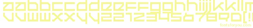 QuerRegular-fontti – keltaiset fontit