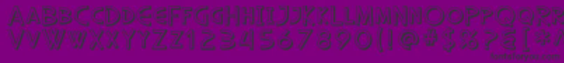SfDiegoSansShaded Font – Black Fonts on Purple Background
