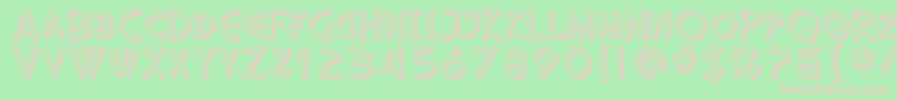 SfDiegoSansShaded Font – Pink Fonts on Green Background