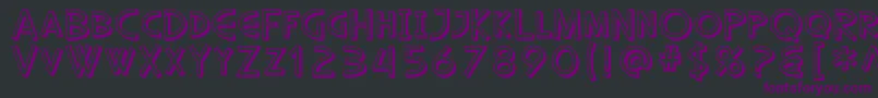SfDiegoSansShaded Font – Purple Fonts on Black Background