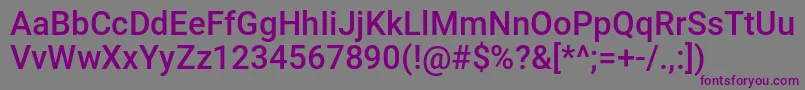 Csenge Font – Purple Fonts on Gray Background