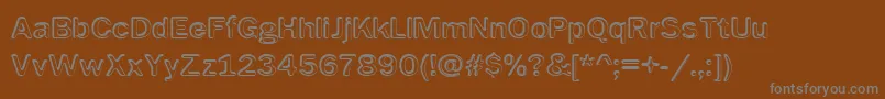 Шрифт ImpressedMetal – серые шрифты на коричневом фоне