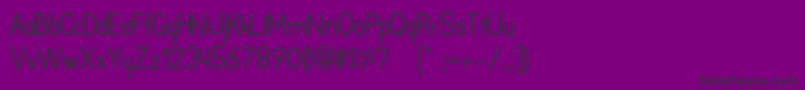 Police Arpoador – polices noires sur fond violet