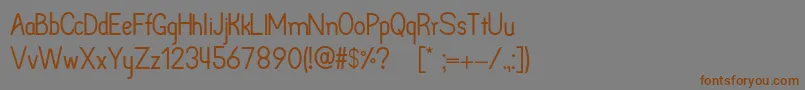 Arpoador Font – Brown Fonts on Gray Background