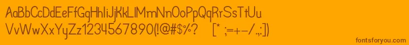 En savoir plus sur la police Arpoador Police Arpoador – polices brunes sur fond orange