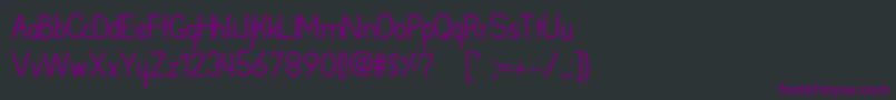 フォントArpoador – 黒い背景に紫のフォント