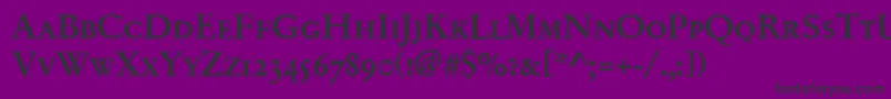 Garamondno2sctmed Font – Black Fonts on Purple Background