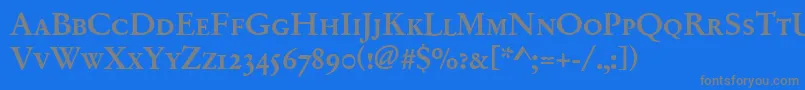 More about Garamondno2sctmed Font Garamondno2sctmed Font – Gray Fonts on Blue Background