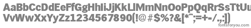 フォントHamburgExtrabold – 白い背景に灰色の文字