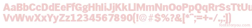 HamburgExtrabold Font – Pink Fonts on White Background