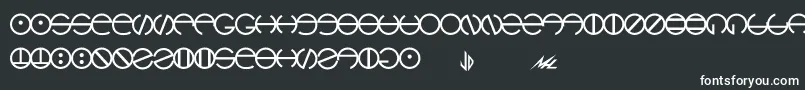 Шрифт Hyach – белые шрифты на чёрном фоне